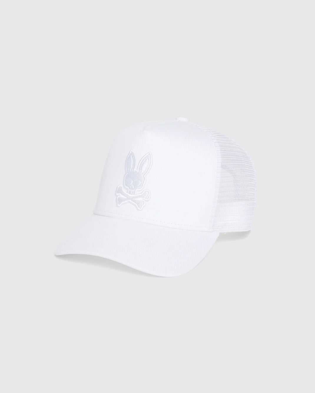 Casquettes Psycho Bunny Jay Trucker Cap Blanche Homme | EIG-82146687